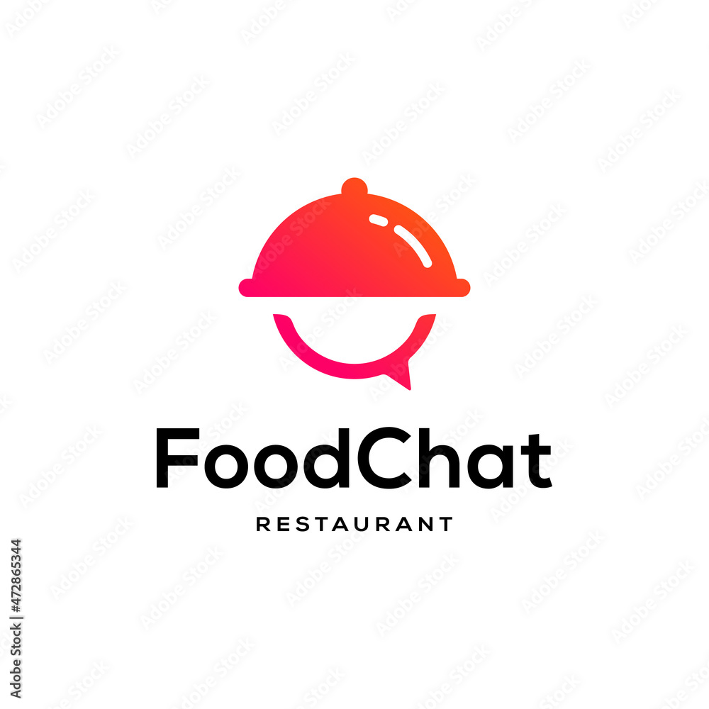 Food talk logo design Template Food talk logo design Template