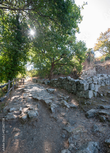 The archaeological site (necropolis) of Vetulonia, was an ancient town of Etruria, Italy.. photo