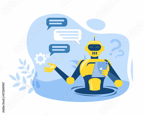 Automatic agent illustration concept vector 