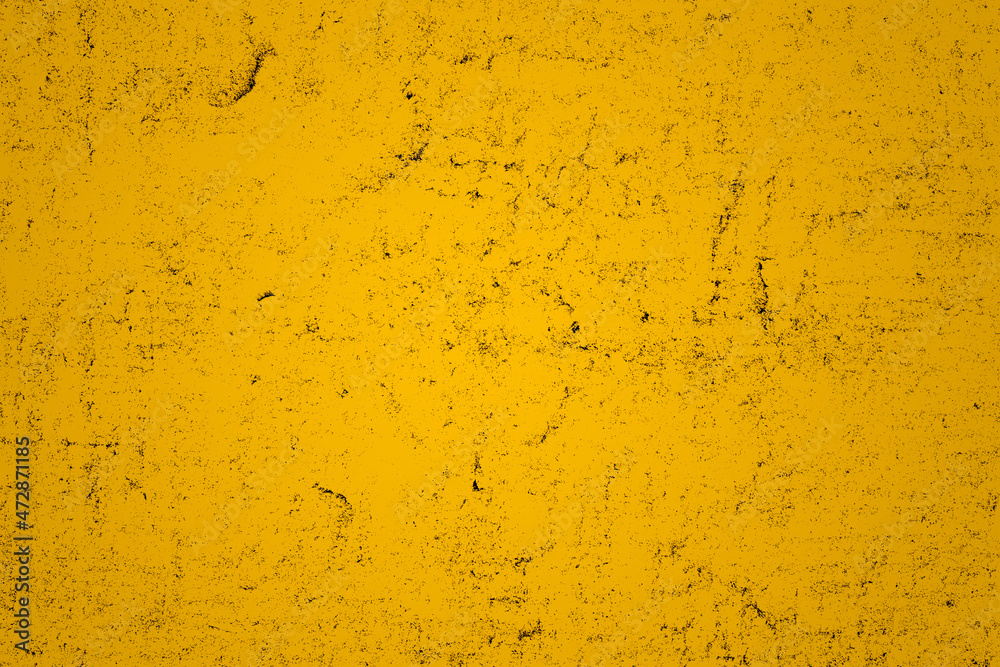 Yellow grunge concrete wall background texture Yellow grunge concrete wall background texture