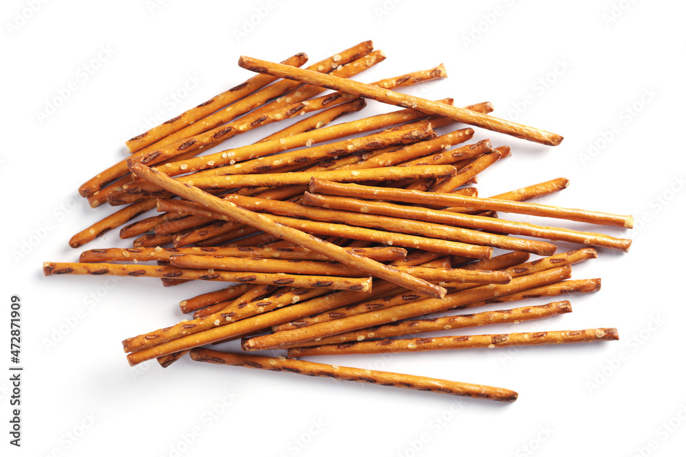 Pile of pretzel sticks