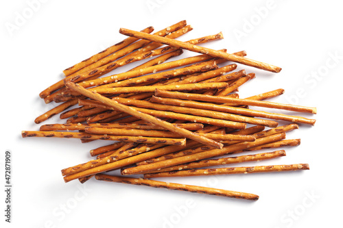 Pile of pretzel sticks