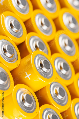 Group alkaline battery size AA photo