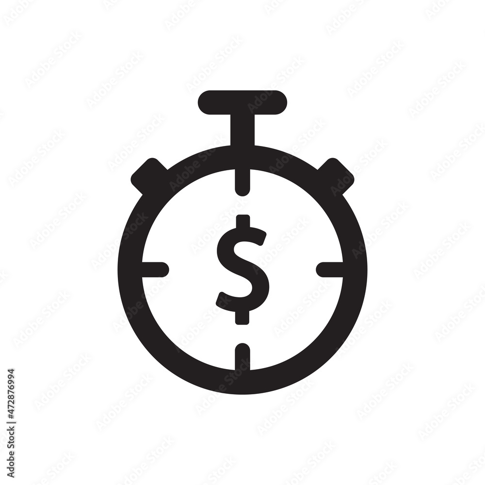 business performance Icon - Timer Money Icon business performance Icon - Timer Money Icon