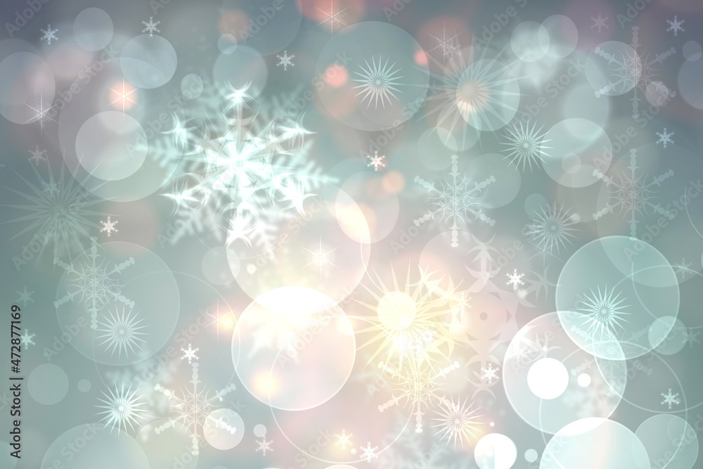 Abstract blurred festive delicate winter christmas or Happy New Year background texture with shiny light turquoise pink and bright bokeh lighted stars. Card concept. Abstract blurred festive delicate winter christmas or Happy New Year background texture with shiny light turquoise pink and bright bokeh lighted stars. Card concept.