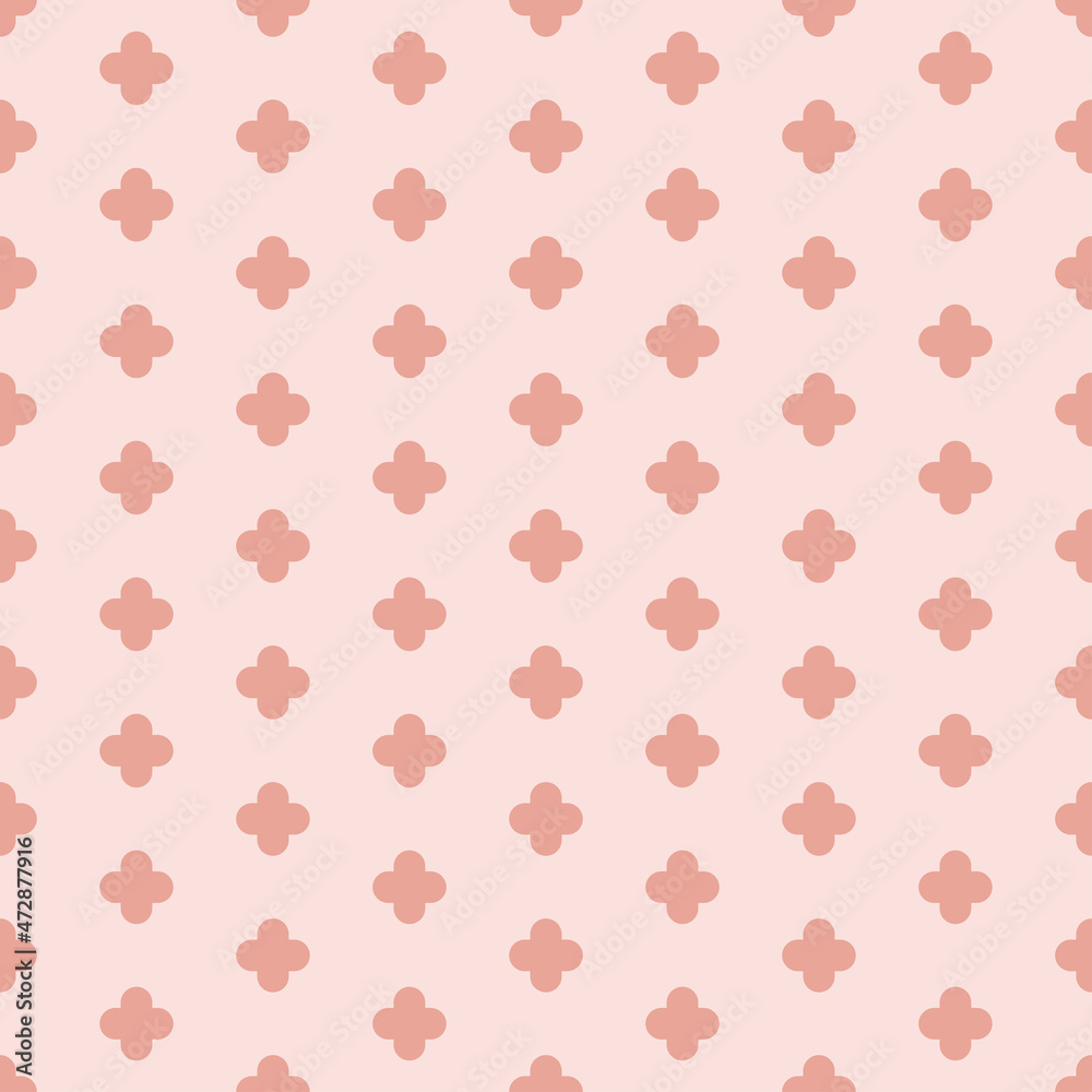Seamless pattern with pink crosses Seamless pattern with pink crosses
