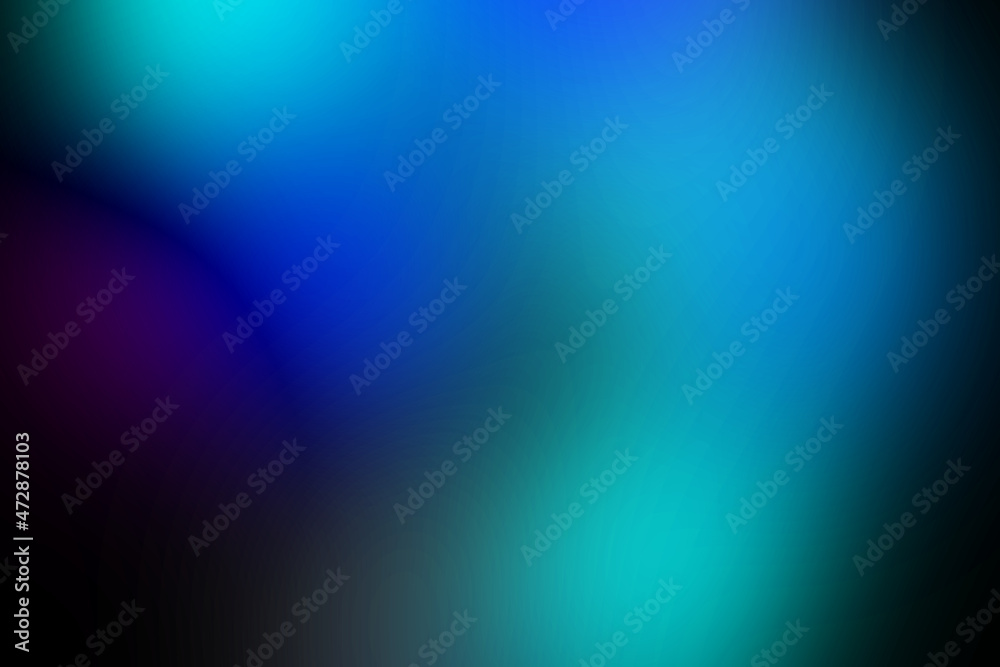 Fototapeta premium Blurred blue color background. Gradient, smooth gradation bright design. Template concept photo