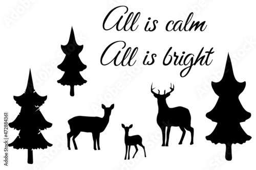 forest deer family