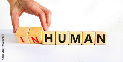 Foto Human or inhuman symbol