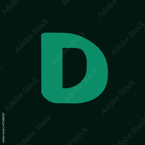 Unique modern creative elegant luxurious artistic D initial based letter icon logo.