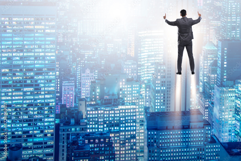 Businessman in career and start-up concept Businessman in career and start-up concept