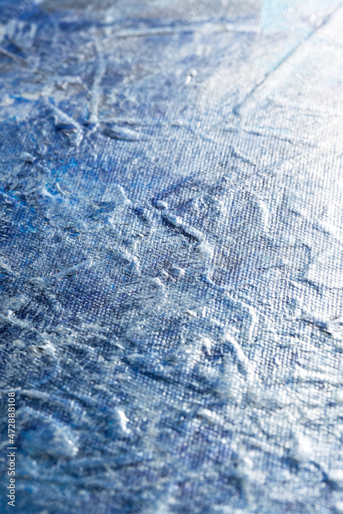 Naklejka premium Blue brush strokes