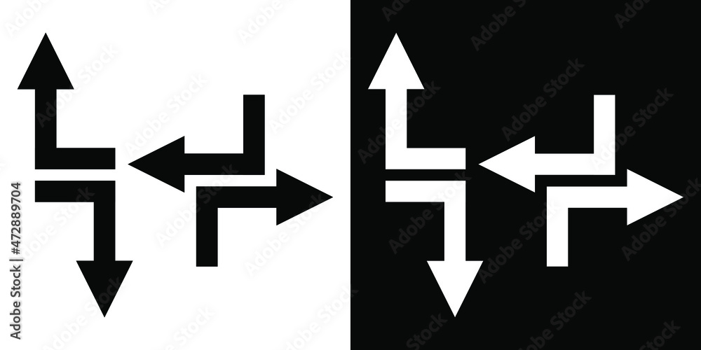 Arrow Icon. Arrow icon for your web design. Arrow icon illustration isolated vector sign symbol for your project. Flat design style. Vector Illustration on white and black background Arrow Icon. Arrow icon for your web design. Arrow icon illustration isolated vector sign symbol for your project. Flat design style. Vector Illustration on white and black background