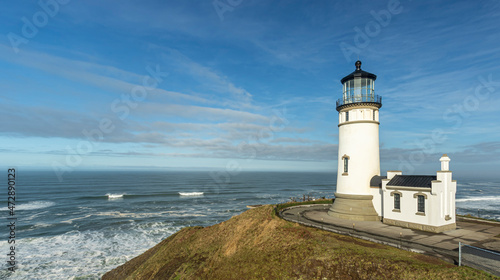 Ilwaco, Washington State, North Head Lighthouse at Cape Disappointment State Park.