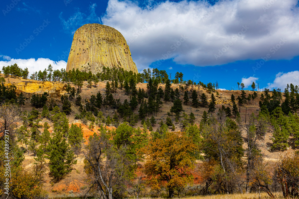 USA, Wyoming, Sundance, Devil's Tower National Monument, Devil's Tower
