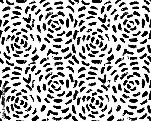 Seamless abstract pattern with hand drawn strokes. Vector ornament for backgrounds  fabrics  apps  prints and other designs