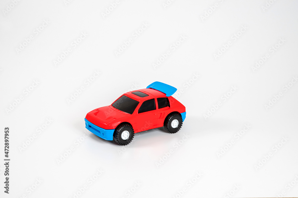 Toy plastic car isolated on white background. Toy plastic car isolated on white background.