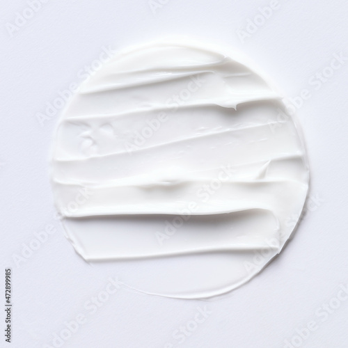Cosmetics white face cream circle texture photo