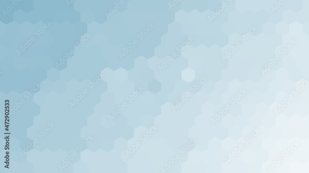Modern Abstract Background with Hexagon Element and White Blue Gradient Color Modern Abstract Background with Hexagon Element and White Blue Gradient Color