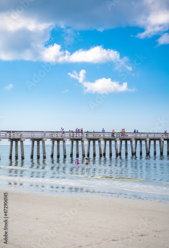 Pier on Gulf Of Mexico Naples Florida