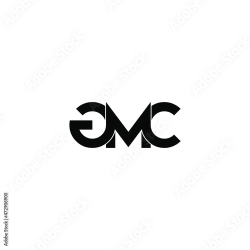 gmc letter initial monogram logo design
