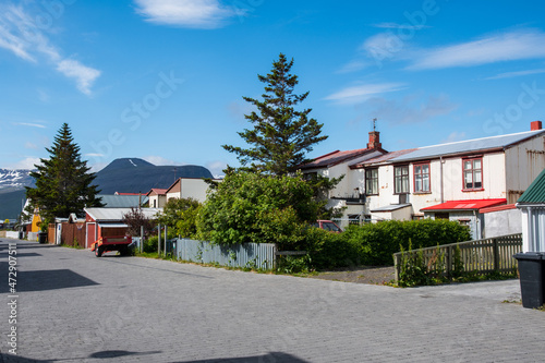 Town of Isafjordur in the Westfjords in Iceland photo