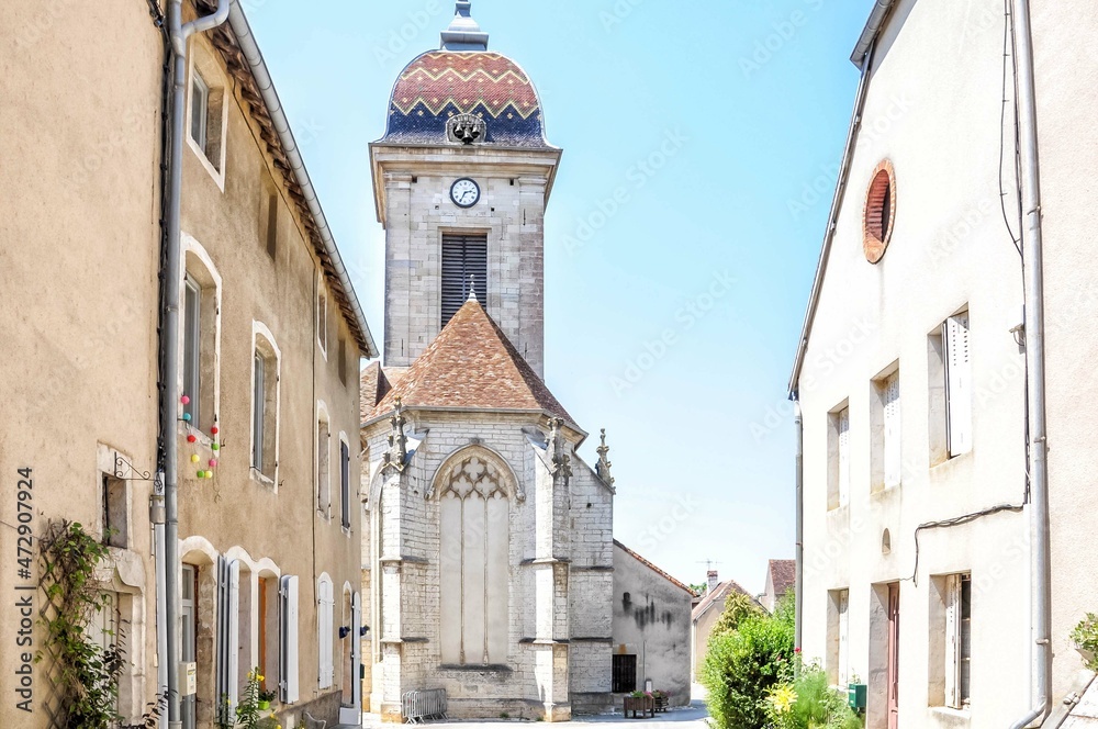 Church of Saint-Hilaire de Pesmes. Pesmes has been recognized by Les Plus Beaux Villages de France as one of the most beautiful villages in France