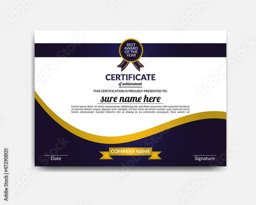 Creative, Professional, Eye catching, Modern, Corporate, Educational, Industrial and Horizontal Certificate Template Design 3 for print, School, High School, Diploma, Honours, Phd, Company, University