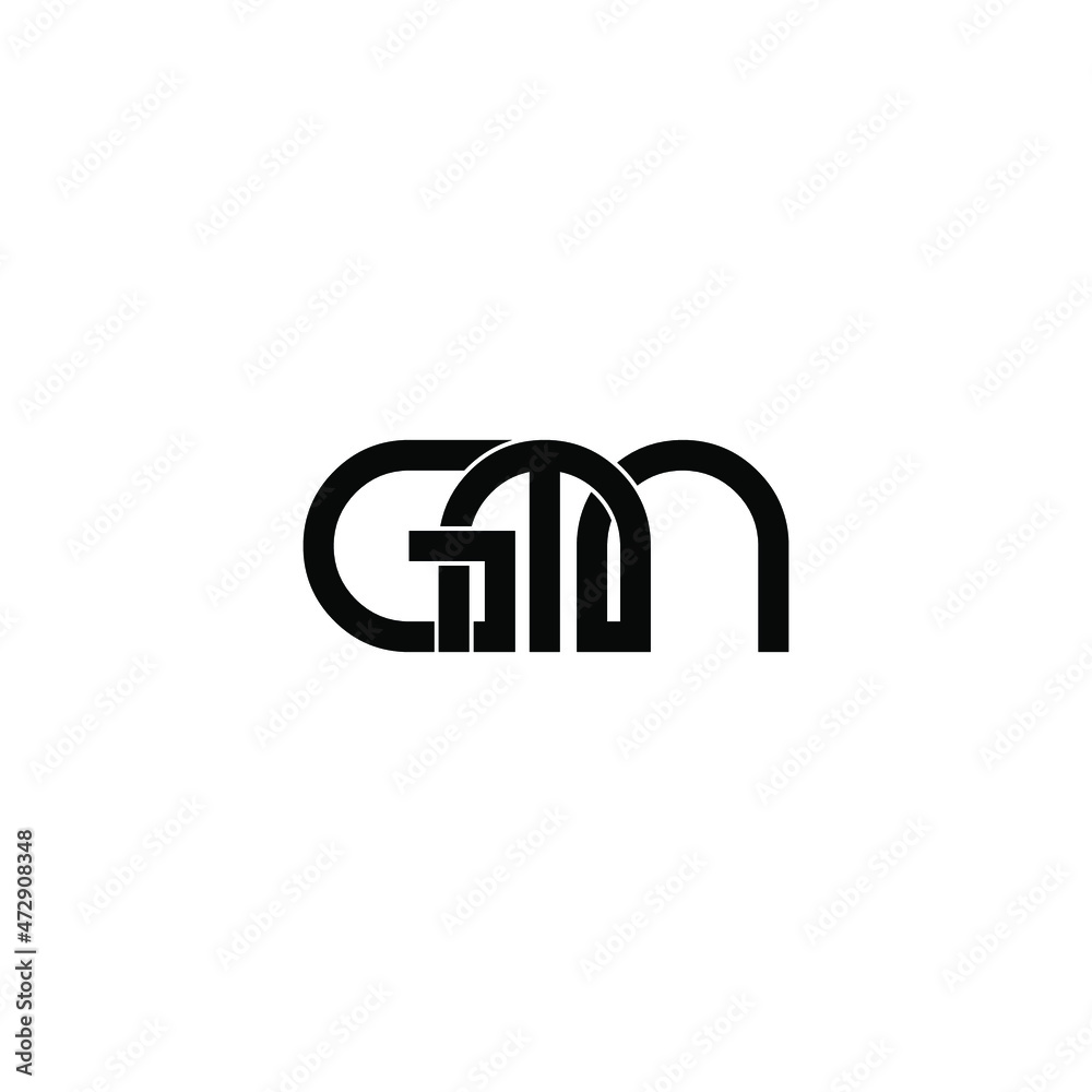 gmn letter initial monogram logo design gmn letter initial monogram logo design