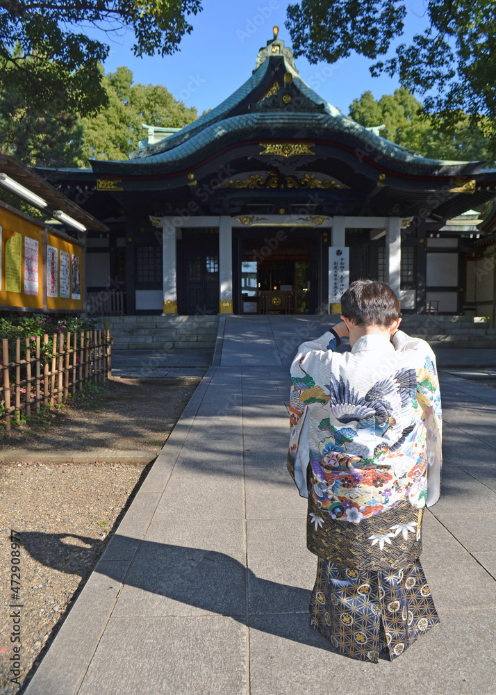 Fototapeta premium Tradition japan Kimono boy