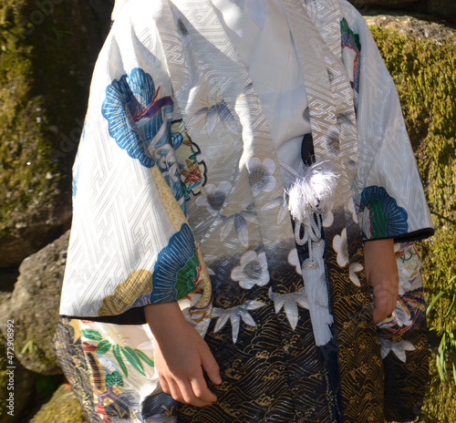 Obraz na plátně Tradition japan Kimono boy