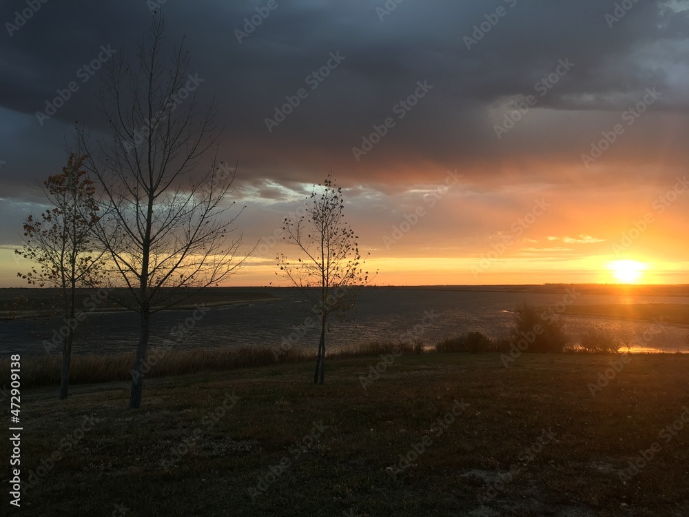 Fototapeta premium Pond Sunset