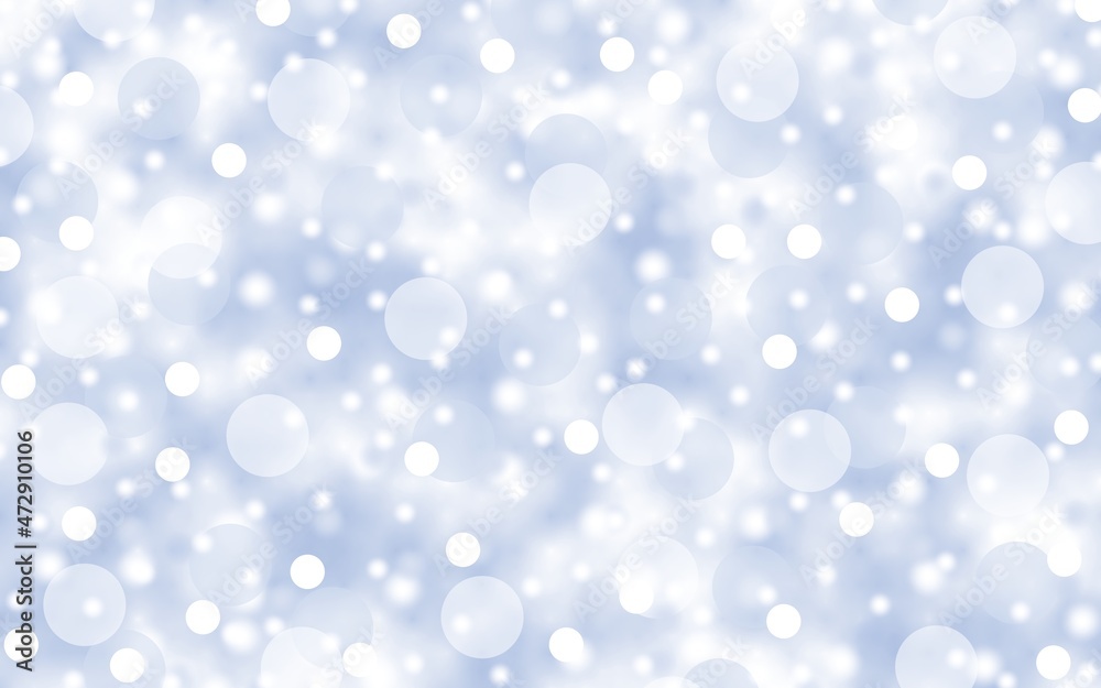 abstract background with bokeh, winter, new year, snowfall concept 
