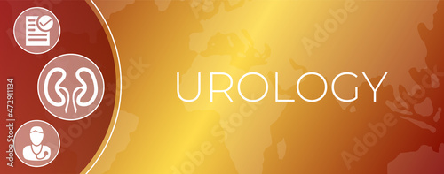 Urology Banner Illustration Design for International Background