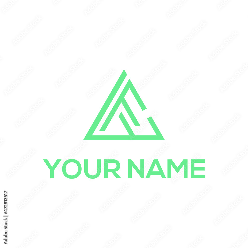 WF LETTER abstract logo design