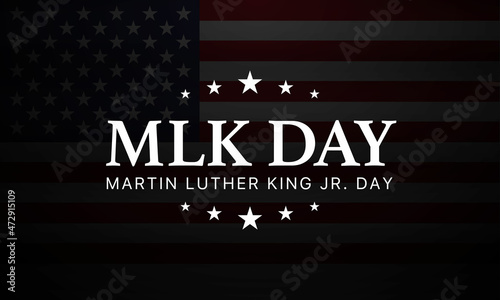 martin luther king day banner layout design, vector illustration photo