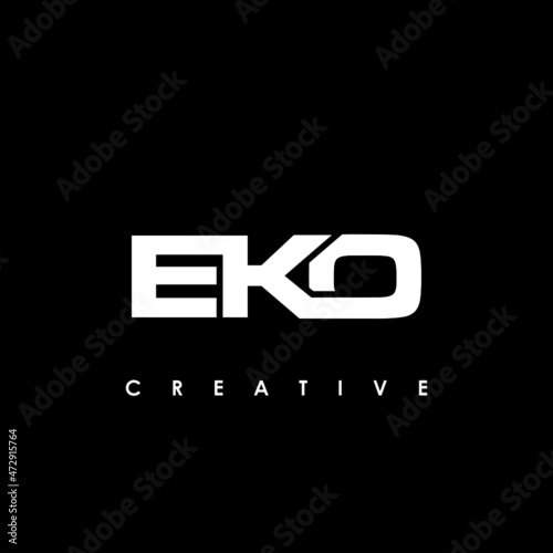 EKO Letter Initial Logo Design Template Vector Illustration