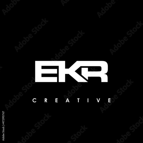 EKR Letter Initial Logo Design Template Vector Illustration photo