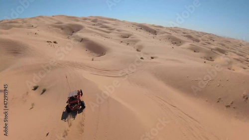 Desert Off-road Vehicles in the Sand Dunes photo
