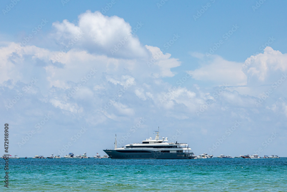 A beautiful day to be on the boat.