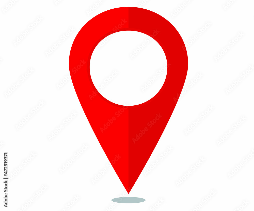 Illustration of a simple map pin