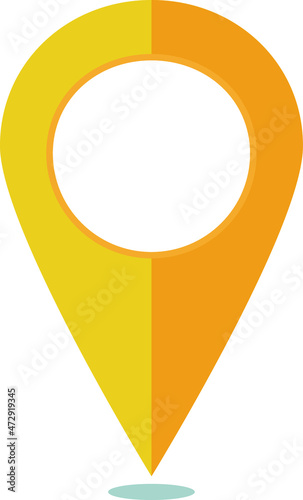 Illustration of a simple map pin Free Download Illustration of a simple map pin - GFXLoad