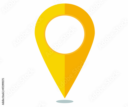 Free Download Illustration of a simple map pin - GFXLoad