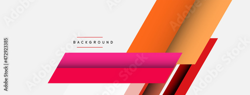 Vector background. Abstract overlapping color lines design with shadow effects. Illustration for wallpaper banner background or landing page