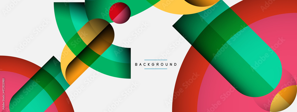 Trendy shapes, color minimal design composition, lines and shadows for wallpaper banner background or landing page Trendy shapes, color minimal design composition, lines and shadows for wallpaper banner background or landing page