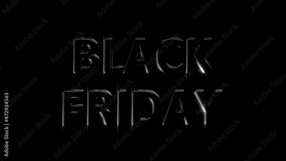 bright lighting text for black friday give-away, isolated - object 3D rendering bright lighting text for black friday give-away, isolated - object 3D rendering