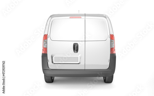Pickup car on white background mock up
