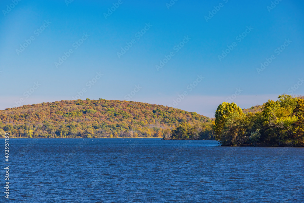 Nature autumn fall color of Greenleaf State Park