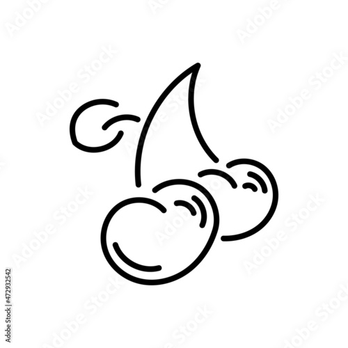 cheery vector thin line icon