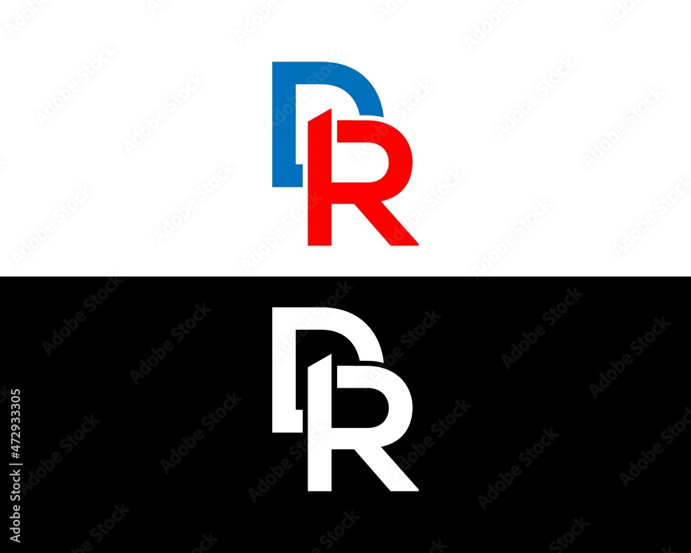 Letter DR And RD Logo Design Creative Elegant Monogram Modern Vector ...